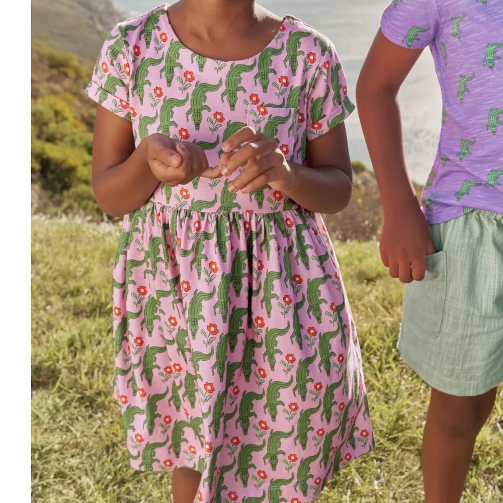 Girls Mini Boden Fun Jersey Dress Size 8/9